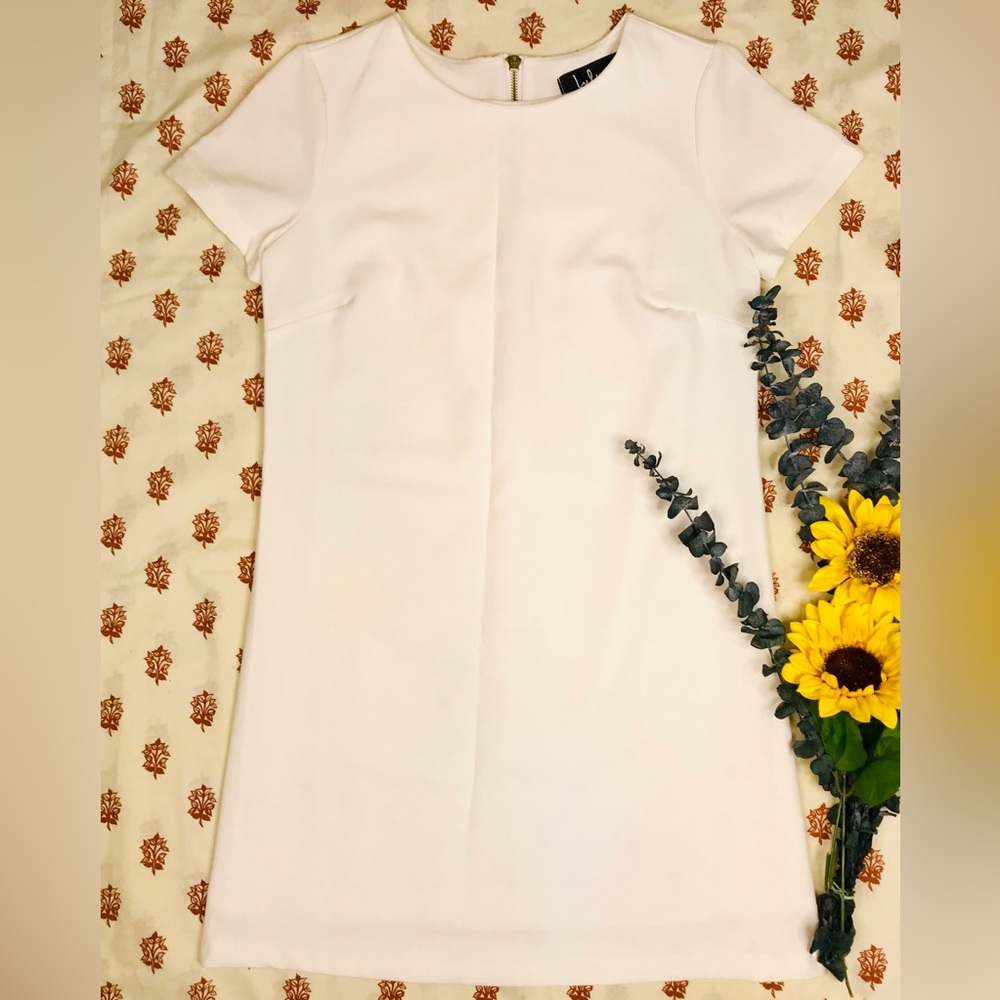 Lulus white shift dress